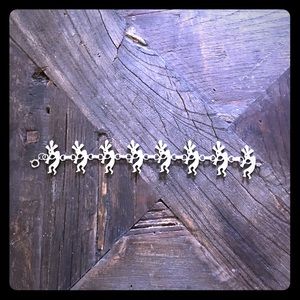 Kokopelli link bracelet